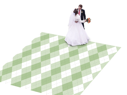 Custom Wedding Decal Dance Floor Wrap Gloss Removable Vinyl. Diamond pattern Diamond shaped Checkerboard design. Wedding logo. Free shipping