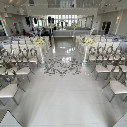 Customizable Wedding Decal Aisle Runner Wrap | Gloss Removable Vinyl | Monogram Printed on the aisle | Wedding logo design| Free Shipping.