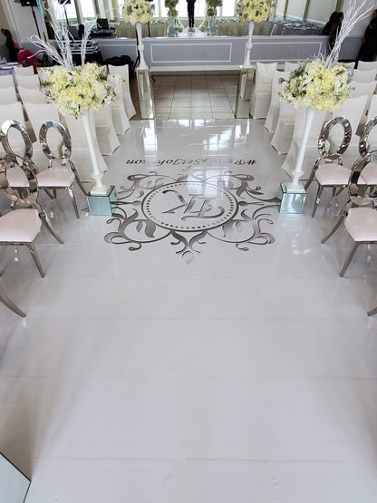 Customizable Wedding Decal Aisle Runner Wrap | Gloss Removable Vinyl | Monogram Printed on the aisle | Wedding logo design| Free Shipping.