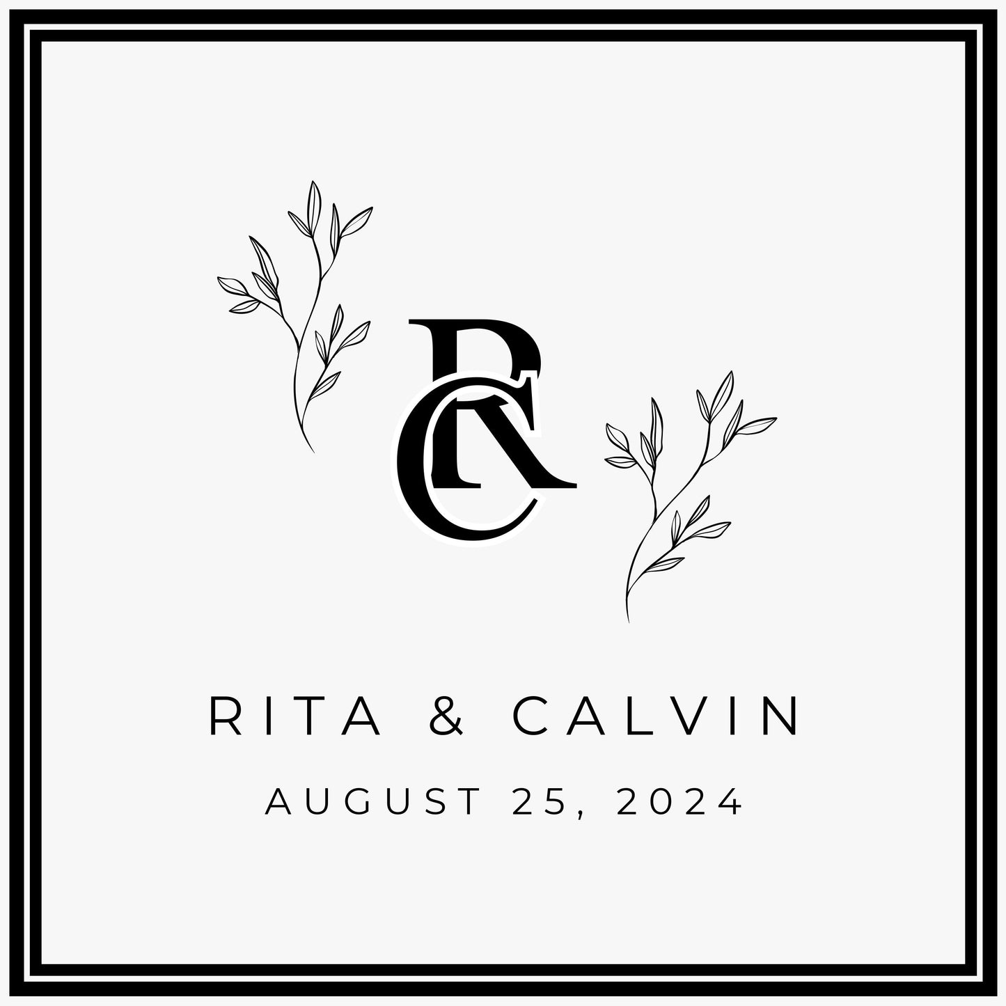 Custom Wedding Decal Dance Floor Wrap Gloss Removable Vinyl. Monogram Print and Vinyl to cover the entire dancefloor. Wedding logo design