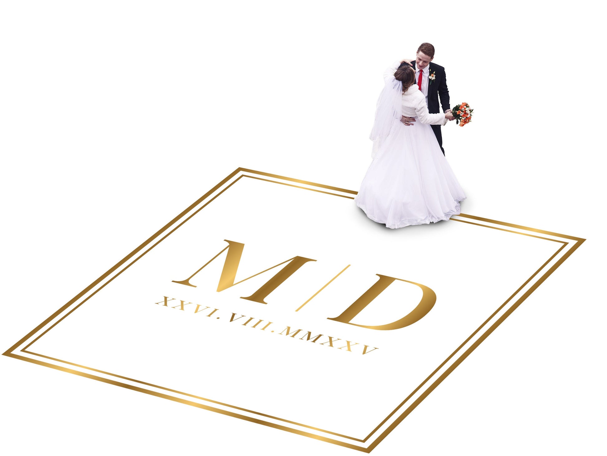 Custom Wedding Decal Dance Floor Wrap Gloss Removable Vinyl. Monogram Print and Vinyl to cover the entire dancefloor. Wedding logo design