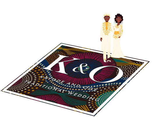 Unique African Traditional Print Wedding Decal Dance Floor Wrap Removable Vinyl. Monogram Print and Vinyl will cover the entire dancefloor.