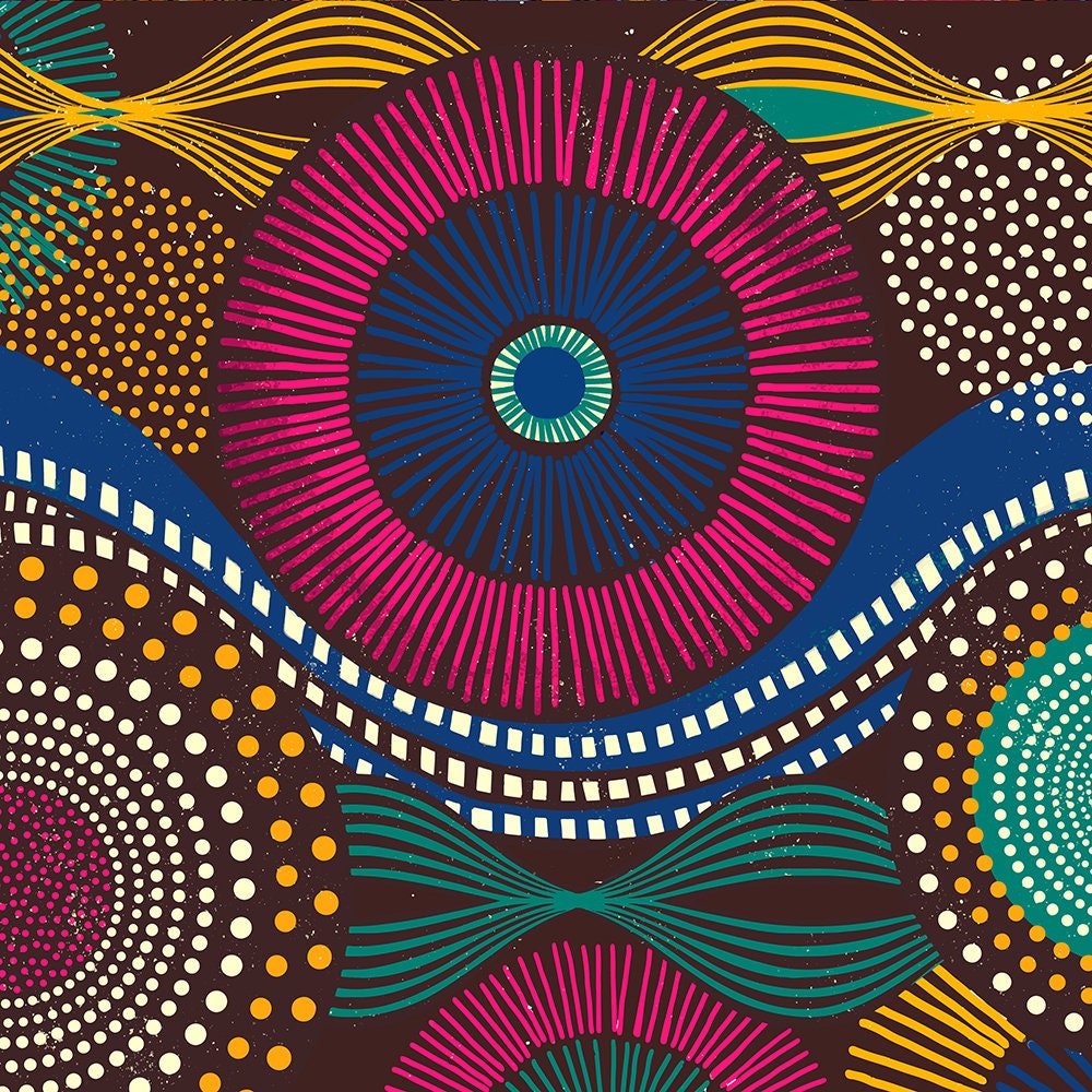 Unique African Traditional Print Wedding Decal Dance Floor Wrap Removable Vinyl. Monogram Print and Vinyl will cover the entire dancefloor.