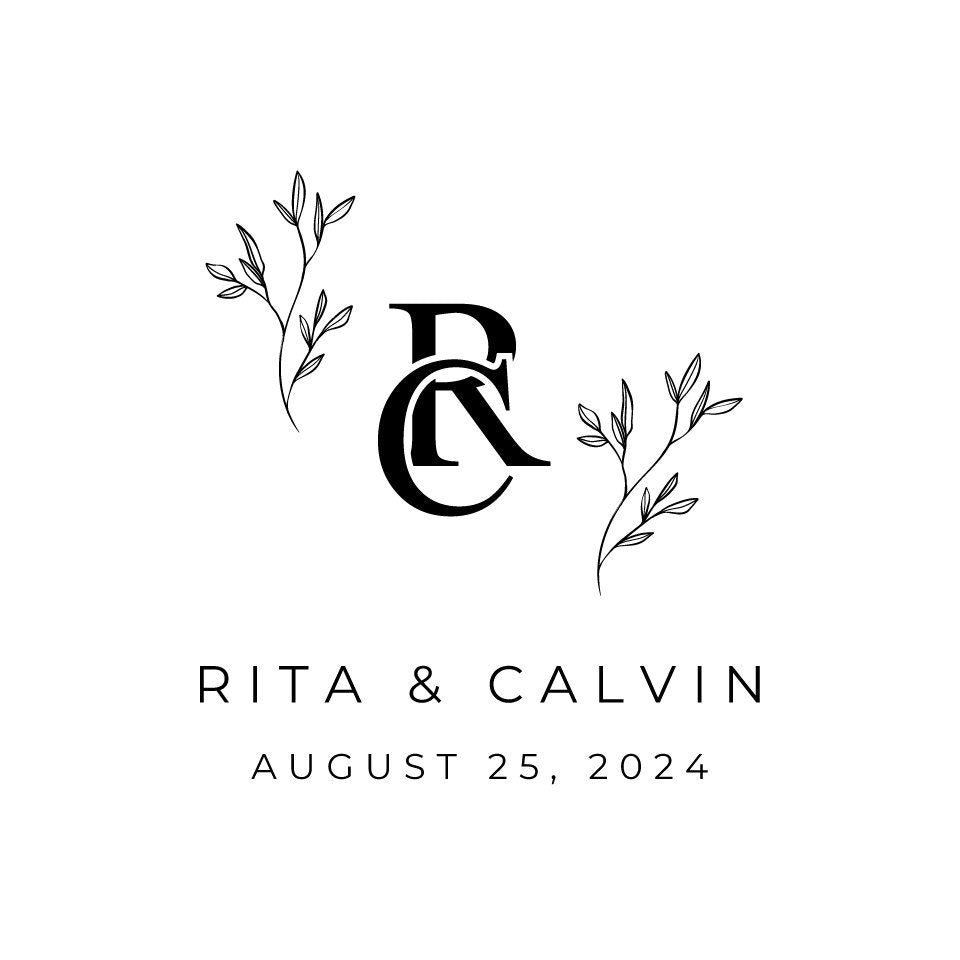 Custom Wedding Decal Dance Floor Wrap Gloss Removable Vinyl. Monogram Print and Vinyl to cover the entire dancefloor. Wedding logo design