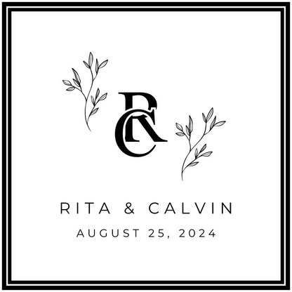 Custom Wedding Decal Dance Floor Wrap Gloss Removable Vinyl. Monogram Print and Vinyl to cover the entire dancefloor. Wedding logo design
