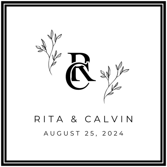 Custom Wedding Decal Dance Floor Wrap Gloss Removable Vinyl. Monogram Print and Vinyl to cover the entire dancefloor. Wedding logo design