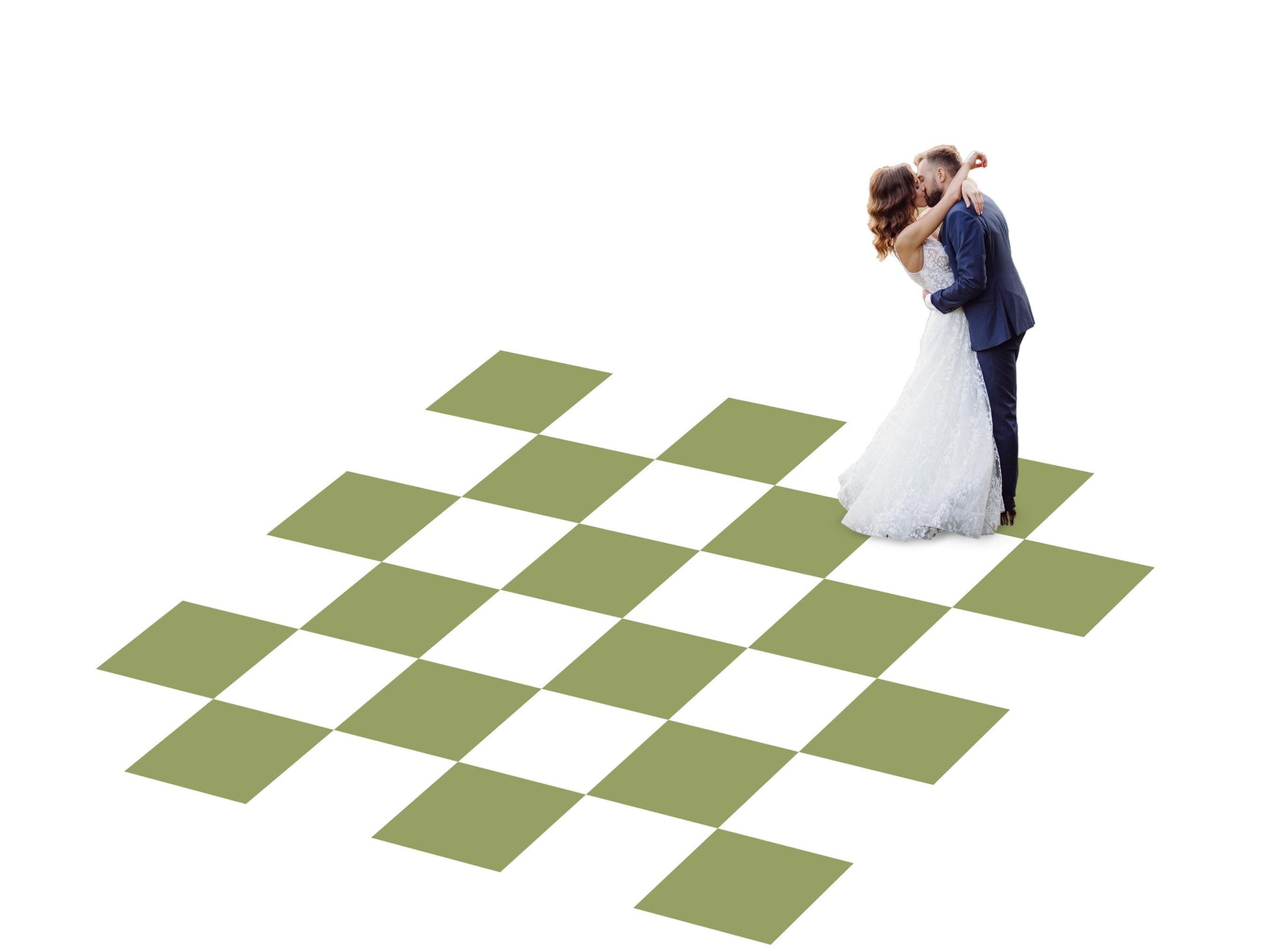 Full print. Custom Wedding Decal Dance Floor Wrap Gloss Removable Vinyl. Monogram Print. Checkerboard design. Wedding logo. Free shipping!