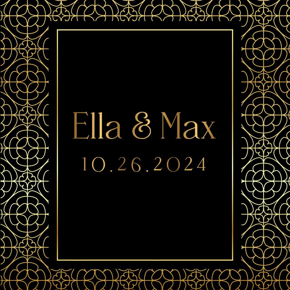 Custom Wedding Decal Dance Floor Wrap Gloss Removable Vinyl. Monogram Print and Vinyl to cover the entire dancefloor. Wedding logo design