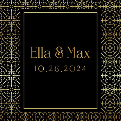 Custom Wedding Decal Dance Floor Wrap Gloss Removable Vinyl. Monogram Print and Vinyl to cover the entire dancefloor. Wedding logo design