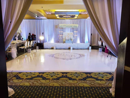Custom Wedding Decal Dance Floor Wrap Gloss Removable Vinyl. Monogram Print and Vinyl to cover the entire dancefloor. Wedding logo design