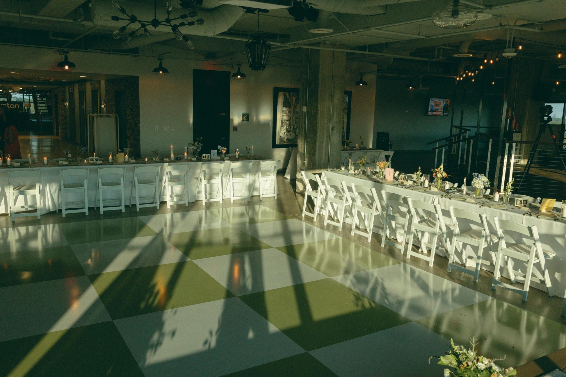 Full print. Custom Wedding Decal Dance Floor Wrap Gloss Removable Vinyl. Monogram Print. Checkerboard design. Wedding logo. Free shipping!