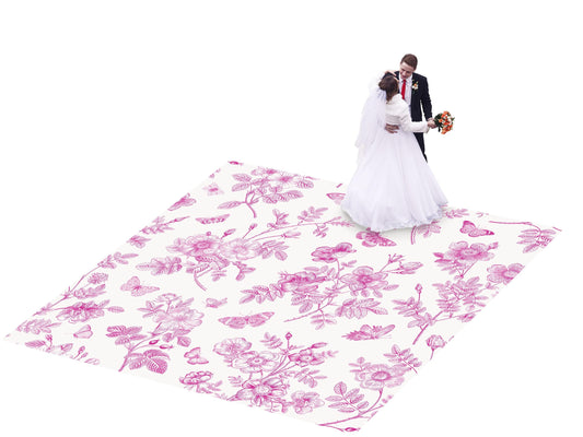 Custom Floral Wedding Decal Dance Floor Wrap Gloss Removable Vinyl. Monogram Print & Vinyl to cover the dancefloor. Wedding logo design