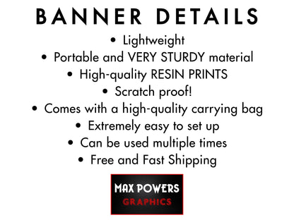 Three Customizable Retractable Banner, Event Photos Banner, Wedding Monogram, Decal, Roll Up, Roll Up Banner Stand, Event banner. Ships Free