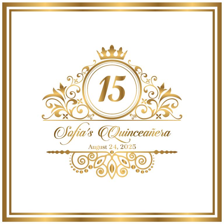 Customizable Quinceañera Decal Dance Floor Wrap. Removable Vinyl. Vinyl covers entire dancefloor. Mis Quince Años Floor Wrap. Free Ship