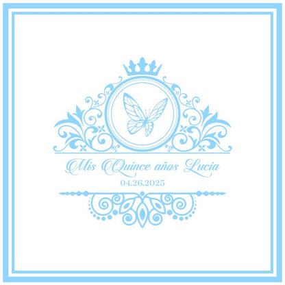 Customizable Quinceañera Decal Dance Floor Wrap. Removable Vinyl. Vinyl covers entire dancefloor. Mis Quince Años Floor Wrap. Free Ship