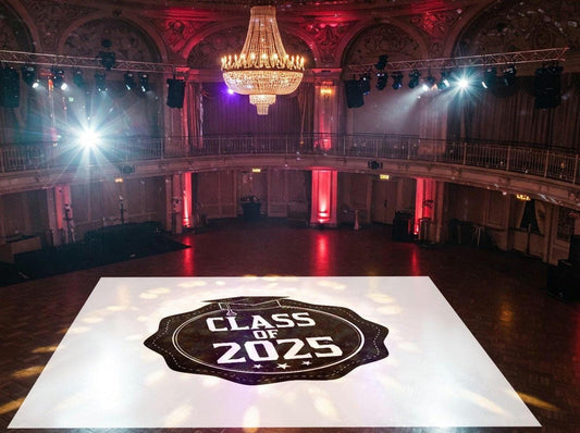 Custom Prom Decal DanceFloor Wrap. Removable Vinyl. Monogram Print & Vinyl to cover your entire dancefloor. Prom logo design. Free shipping.