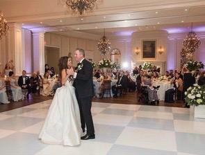 Custom Wedding Decal Dance Floor Wrap Gloss Removable Vinyl. Checkerboard design. Checkerboard Wedding/Event logo. Fast and Free shipping