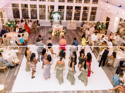 Custom Wedding Decal Dance Floor Wrap Gloss Removable Vinyl. Monogram Print and Vinyl to cover the entire dancefloor. Wedding logo design
