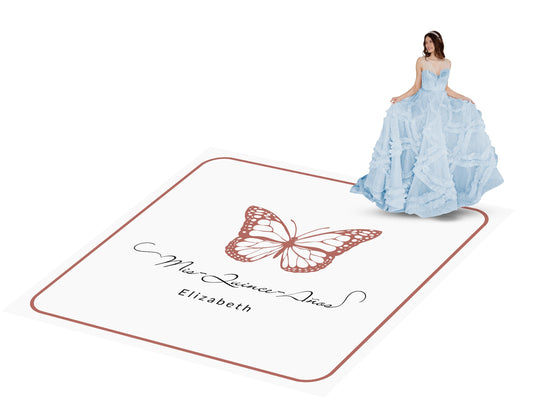 Customizable Quinceañera Decal Dance Floor Wrap. Removable Vinyl. Vinyl covers entire dancefloor. Mis Quince Años Floor Wrap. Free Ship