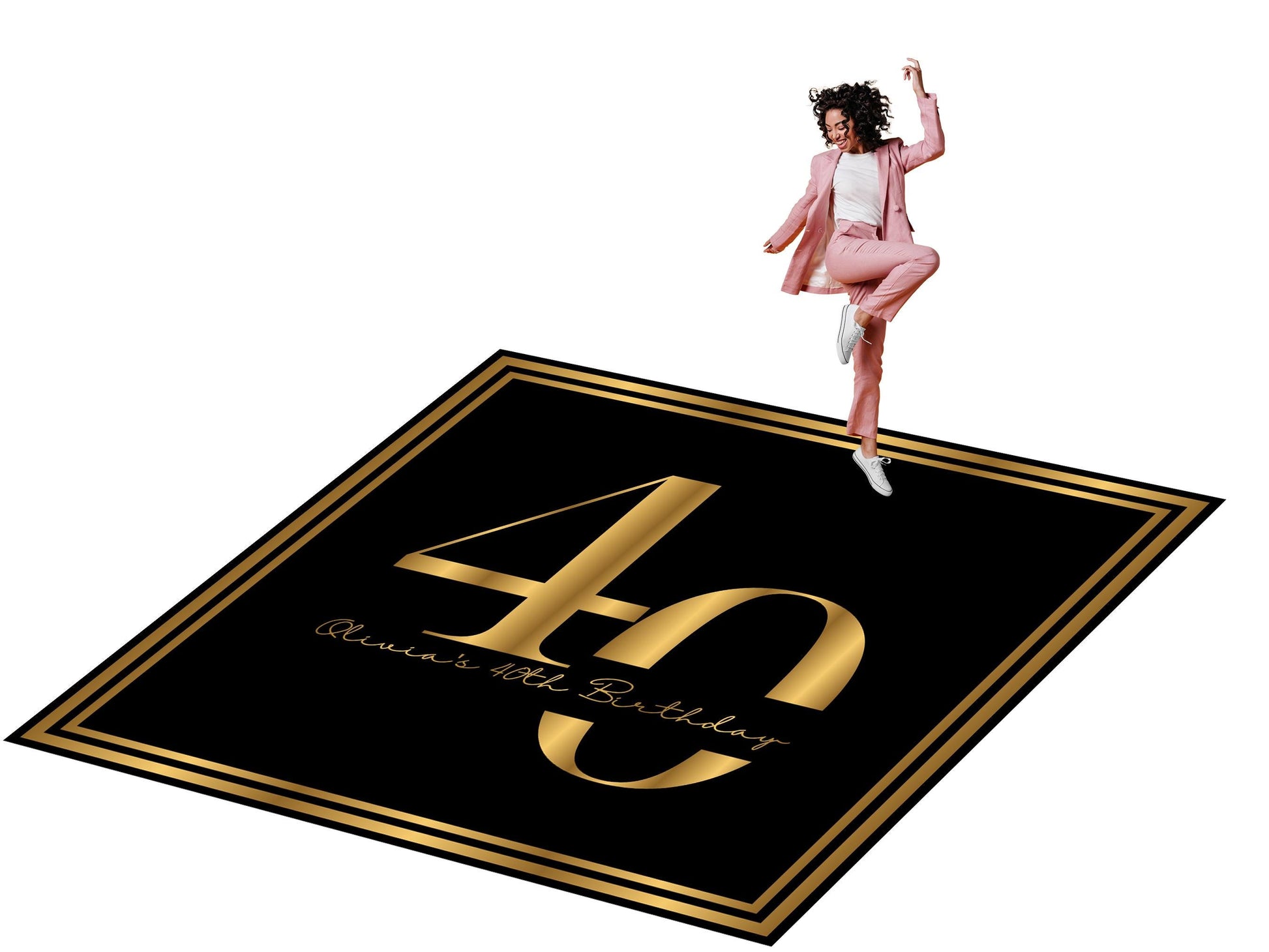 Customizable Birthday Decal Dance Floor Wrap. Removable Vinyl. Covers entire dancefloor. Birthday Gloss/Matte Floor Wrap. Free Shipping