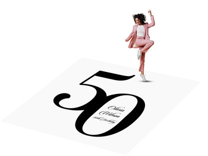 Customizable Birthday Decal Dance Floor Wrap. Removable Vinyl. Covers entire dancefloor. Birthday Gloss/Matte Floor Wrap. Free Shipping
