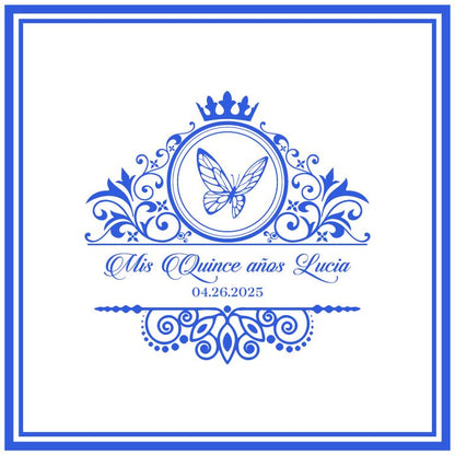 Customizable Quinceañera Decal Dance Floor Wrap. Removable Vinyl. Vinyl covers entire dancefloor. Mis Quince Años Floor Wrap. Free Ship