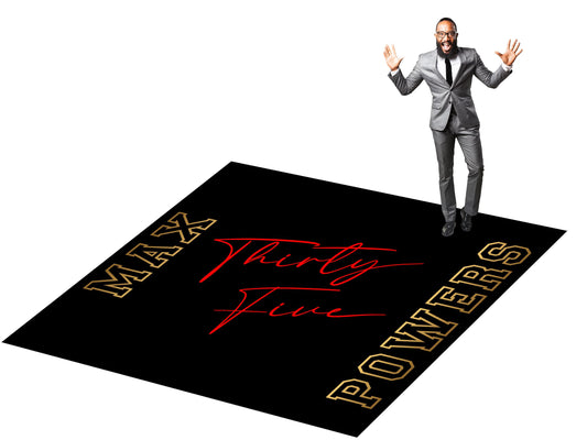 Customizable Birthday Decal Dance Floor Wrap. Removable Vinyl. Covers entire dancefloor. Birthday Gloss/Matte Floor Wrap. Free Shipping