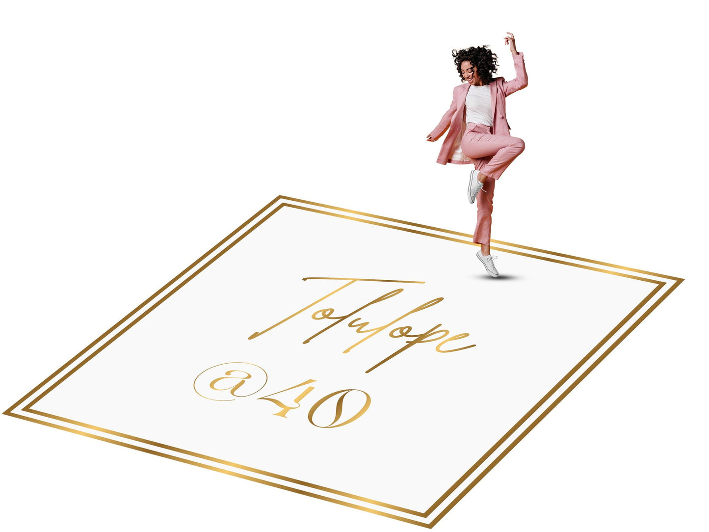 Customizable Birthday Decal Dance Floor Wrap. Removable Vinyl. Covers entire dancefloor. Birthday Gloss/Matte Floor Wrap. Free Shipping