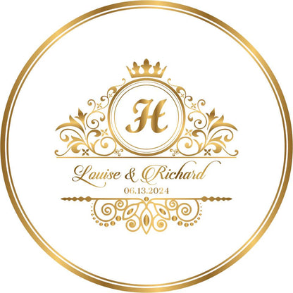Circular Custom Wedding Decal Dance Floor Wrap. Gloss/Matte Removable Vinyl. Wedding Floor designs that cover the dancefloor. Free Shipping!