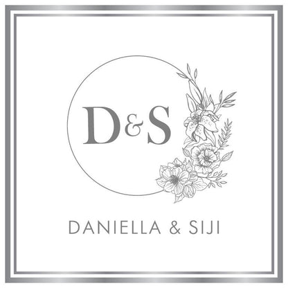 Custom Wedding Decal Dance Floor Wrap Gloss Removable Vinyl. Monogram Print and Vinyl to cover the entire dancefloor. Wedding logo design