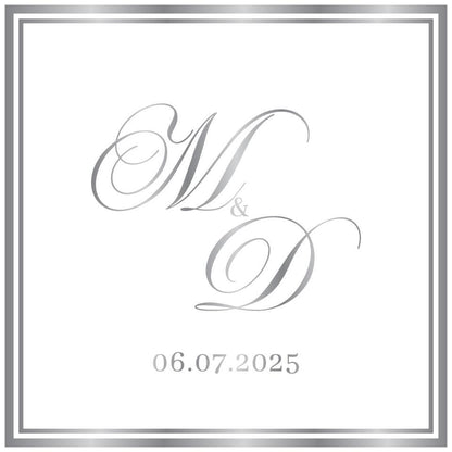 Custom Wedding Decal Dance Floor Wrap Gloss Removable Vinyl. Monogram Print and Vinyl to cover the entire dancefloor. Wedding logo design