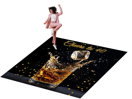 Customizable Birthday Decal Dance Floor Wrap. Removable Vinyl. Covers entire dancefloor. Birthday Gloss/Matte Floor Wrap. Free Shipping