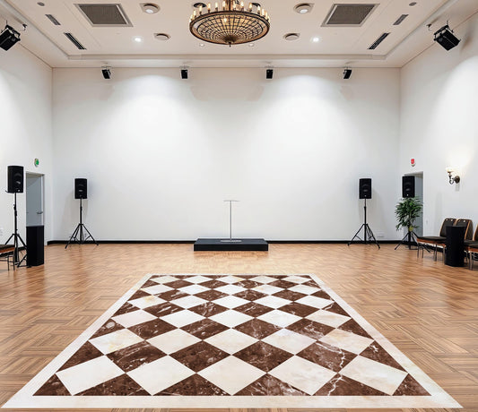 Marble Diamond Checkerboard Decal Dance Floor Wrap. Gloss/ Matte. Removable Vinyl. Checkerboard design. Wedding logo. Free and Fast shipping
