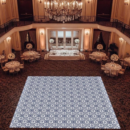 Full Print Custom Wedding Decal Dance Floor Wrap Gloss Removable Vinyl. Wedding Dancefloor design. Free Shipping