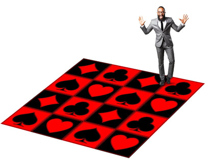 Casino Themed Birthday Decal Dance Floor Wrap. Removable Vinyl. Covers the entire dancefloor. Birthday Gloss/Matte Floor Wrap. Free Shipping