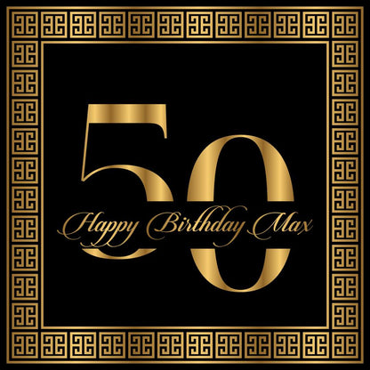 Custom Birthday Decal DanceFloor Wrap. Elegant Greek Border Design. Removable Vinyl. Cover entire dancefloor. Floor Wrap. Free Shipping
