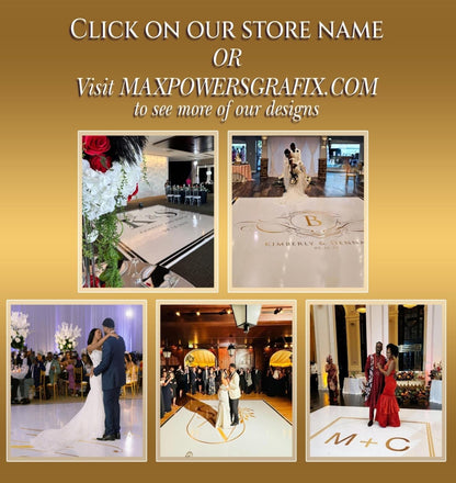 Customizable Rose Background Birthday Dance Floor Wrap – Removable Vinyl Decal