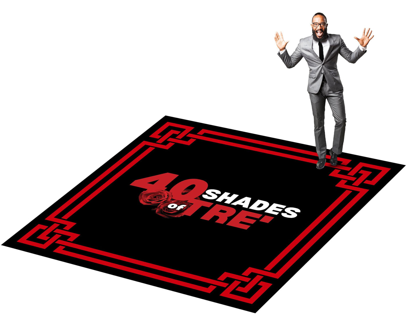 Customizable Birthday Decal Dance Floor Wrap. Removable Vinyl. Covers entire dancefloor. Birthday Gloss/Matte Floor Wrap. Free Shipping