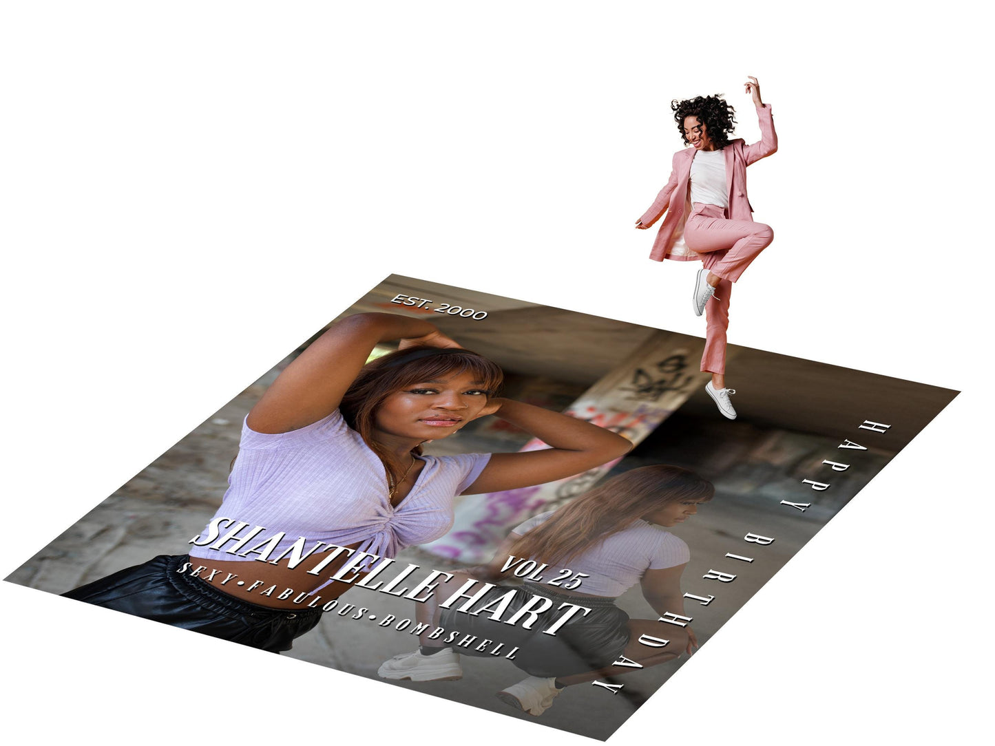 Customizable Birthday Decal Dance Floor Wrap. Removable Vinyl. Covers entire dancefloor. Birthday Gloss/Matte Floor Wrap. Free Shipping