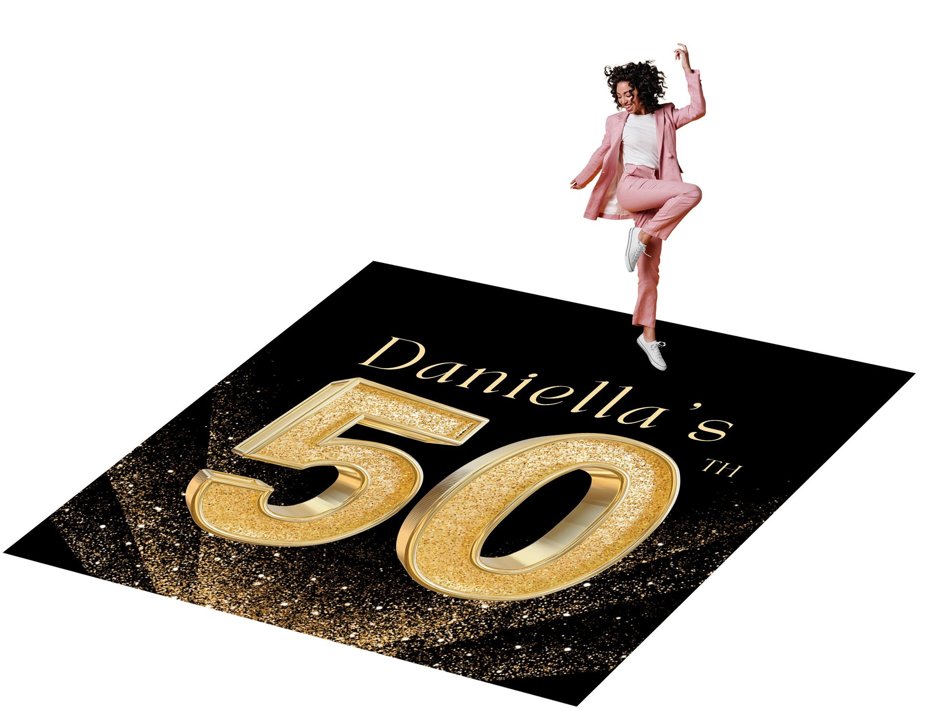 Customizable Birthday Decal Dance Floor Wrap. Removable Vinyl. Covers entire dancefloor. Birthday Gloss/Matte Floor Wrap. Free Shipping