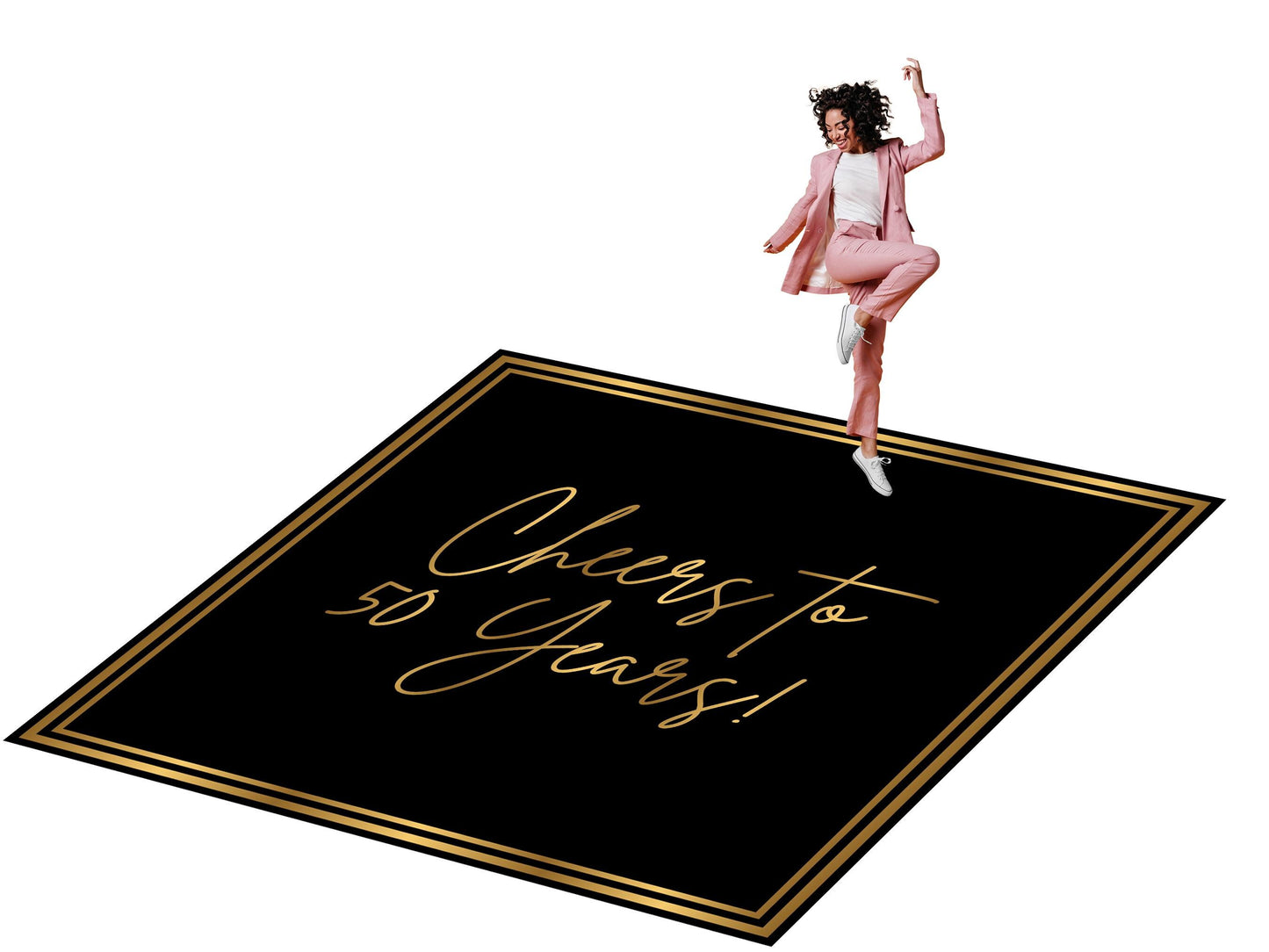 Customizable Birthday Decal Dance Floor Wrap. Removable Vinyl. Covers entire dancefloor. Birthday Gloss/Matte Floor Wrap. Free Shipping