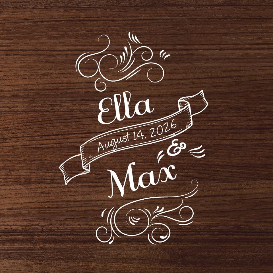Wedding Decal Dance Floor Wrap. Wood grain design. Perfect for that rusty/barn wedding look. Removable Vinyl. Matte/Gloss. Wedding logo.