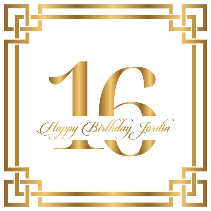 Sweet 16 Birthday Floor Wrap. Custom Birthday Dance Floor Wrap: Removable Vinyl Decal. Glossy or Matte.