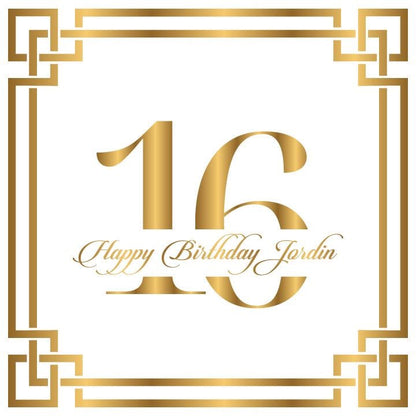 Sweet 16 Birthday Floor Wrap. Custom Birthday Dance Floor Wrap: Removable Vinyl Decal. Glossy or Matte.