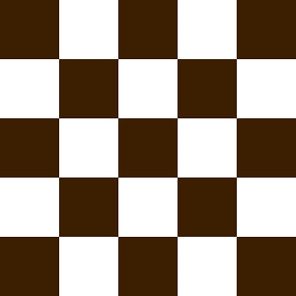 Custom Wedding Dance Floor Wrap: Gloss Vinyl, Monogram Checkerboard. Chocolate Checkerboard Color.
