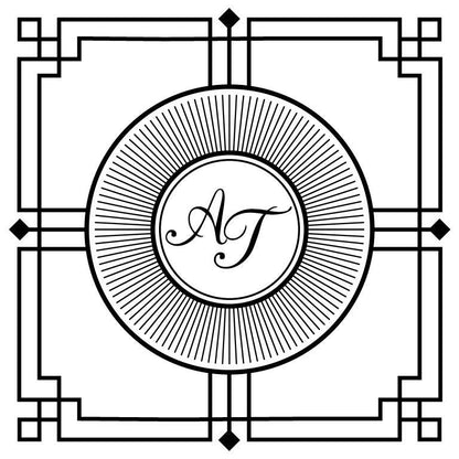 Custom Wedding Dance Floor Decal: Monogram Vinyl Wrap, Matte or Glossy.