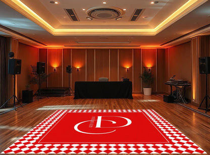 Custom Birthday Decal Dance Floor Wrap. Removable Vinyl. Birthday Gloss/Matte Floor Wrap. Free Shipping. Checkerboard.