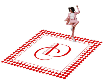 Customizable Birthday Decal Dance Floor Wrap. Removable Vinyl. Covers entire dancefloor. Birthday Gloss/Matte Floor Wrap. Free Shipping