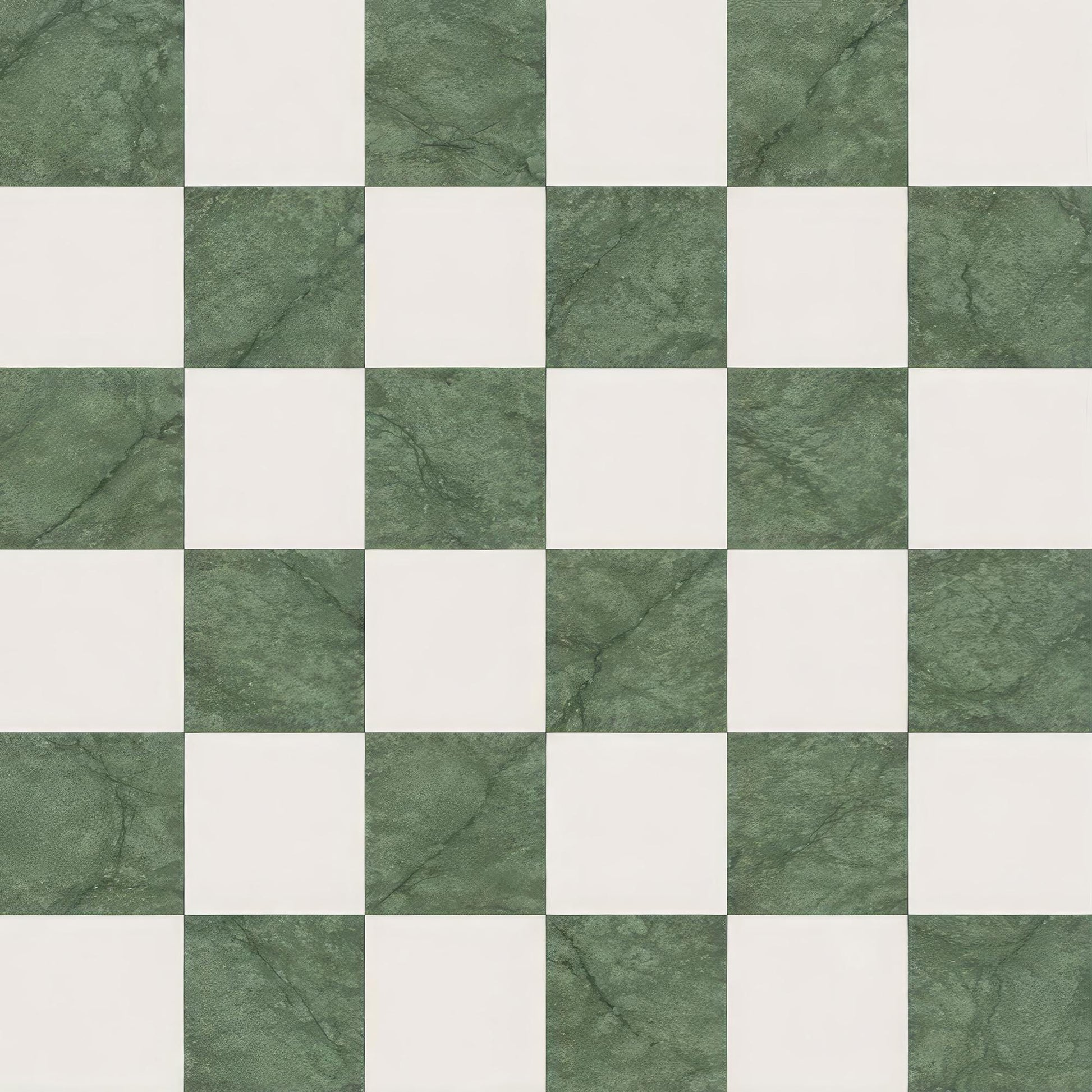 Green Checkerboard Dance Floor Wrap Decal: Monogram Print (Glossy/Matte Vinyl)