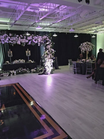 Custom  Wedding Decal Dance Floor Wrap Gloss Removable Vinyl. Monogram Print and Vinyl to cover the entire dancefloor. Wedding logo design
